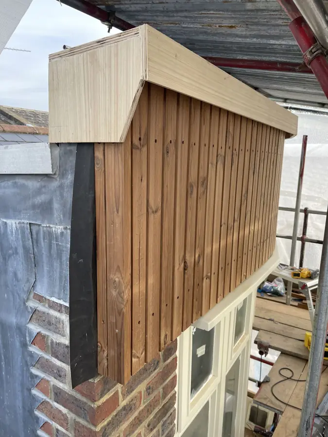 Cladding and lead capping detail