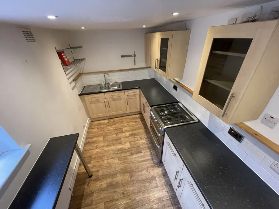 Finished kitchen from the doorway
