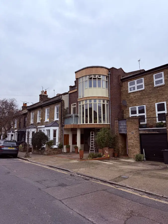 Restored London townhouse exterior